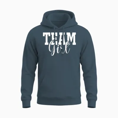 Pink Team Girl Team Boy Gender Reveal Party Passend Familie Unisex Hoodie - Dark Heather