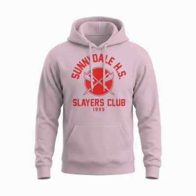 Buffy the Vampire Slayer Sunnydale Slayers Club Tv Show Unisex Hoodie - Light Pink
