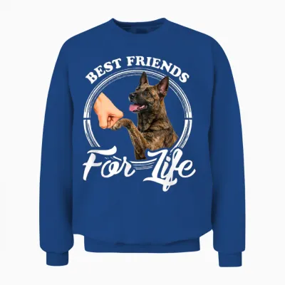 Motif Chien De Berger Hollandais Amusant Best Friends Unisex Sweatshirt - Royal