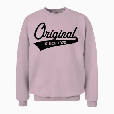 Original Since 1975 (year of Birth, Birthday / B) Unisex Sweatshirt - Light Pink