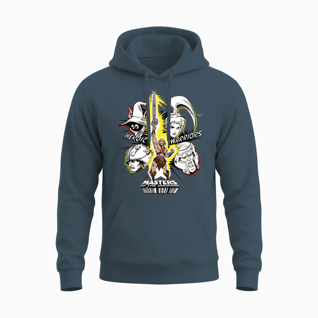 Masters of the Universe - Heroic Warriors Unisex Hoodie in Dark Heather