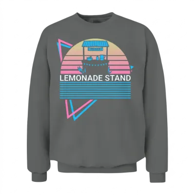 Lemonade Stand Retro Unisex Sweatshirt - Graphite Heather