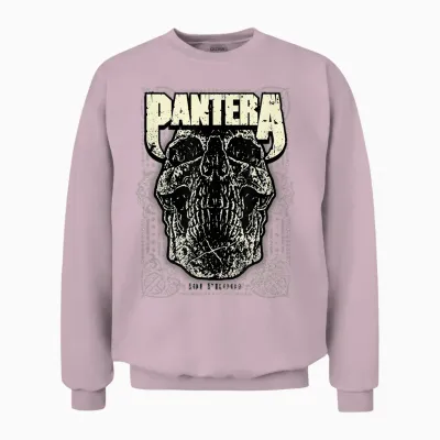 Pantera Revolution Skull Unisex Sweatshirt - Light Pink