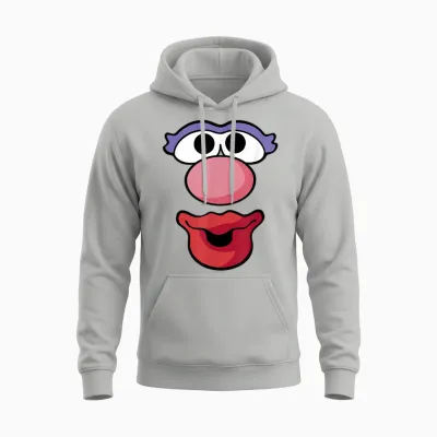 Mr. Potato Head Halloween Mrs. Potato Head Big Face Unisex Hoodie - Ash