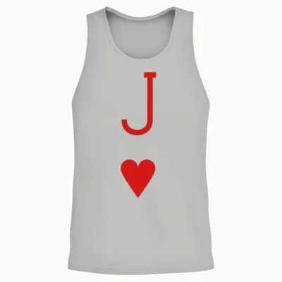 Jack of Hearts Unisex Tank Top - Ash