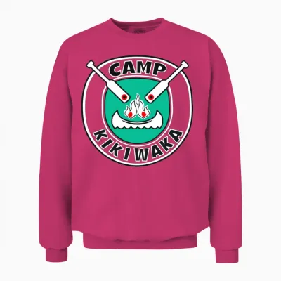 Camp Kikiwaka Logo for Red Unisex Sweatshirt - Heliconia