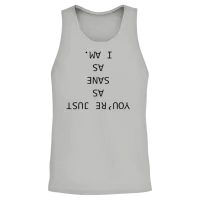 As Sane as I Am Unisex Tank Top - Ash – 2