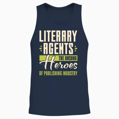 Literary Agents the Unsung Heroes of Publishing Unisex Tank Top - Navy