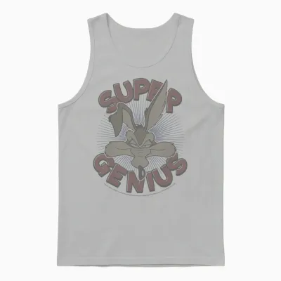 Looney Tunes Wile E. Coyote Super Genius Unisex Tank Top - Ash