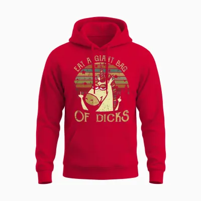 Eat a Giant Bag of Dicks Unisex Hoodie - Red