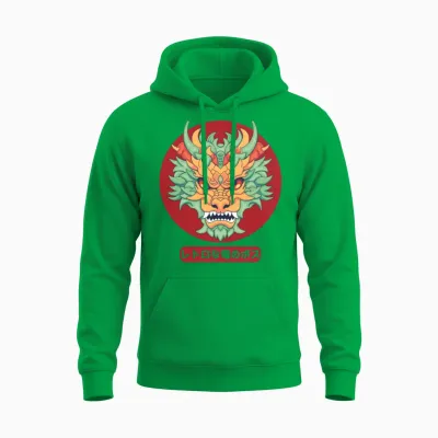 Retro Dragon Boss Unisex Hoodie - Irish Green