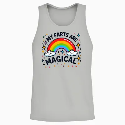 My Farts Are Magical Funny Peinlich Bunt Regenbogen Unisex Tank Top - Ash