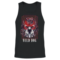 Rebel Dog — Lovers Unisex Tank Top - Black – 2