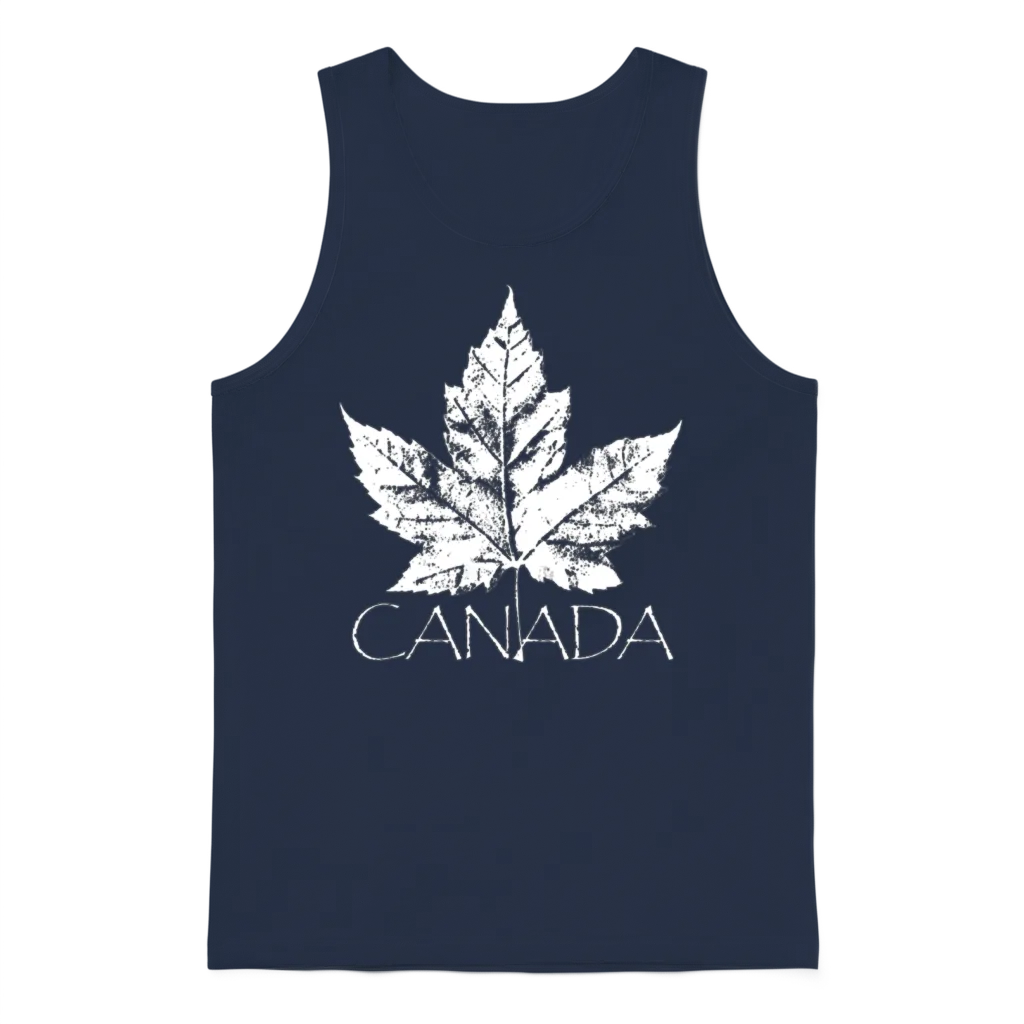 Canada Souvenir Vintage Canada Shirts Unisex Tank Top - Navy