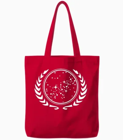 United Federation of Planets Tote Bags - Red
