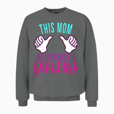 New Grandma Baby Shower Gender Reveal Party Unisex Sweatshirt - Graphite Heather