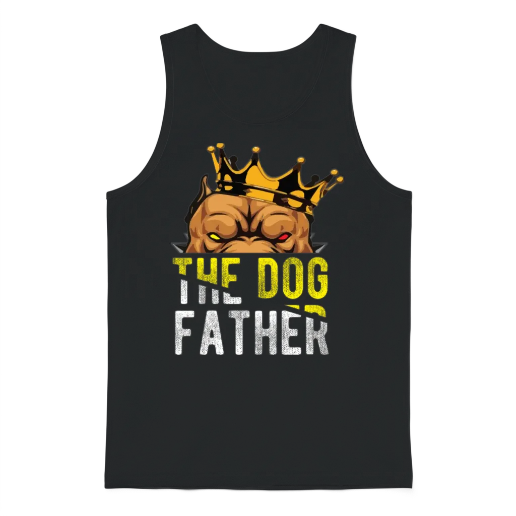 Puppy the Dog Father Dogs Lover Unisex Tank Top - Black