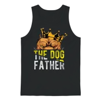 Puppy the Dog Father Dogs Lover Unisex Tank Top - Black – 1