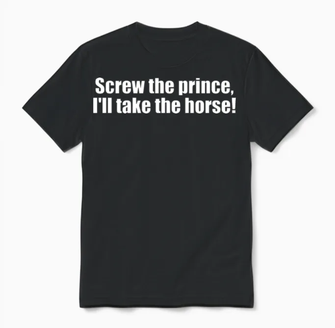 Horse Quote/ Saying Lovers Gift Unisex T-Shirt in Black