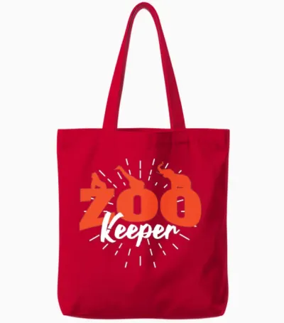 Zoo Keeper Tote Bags - Red