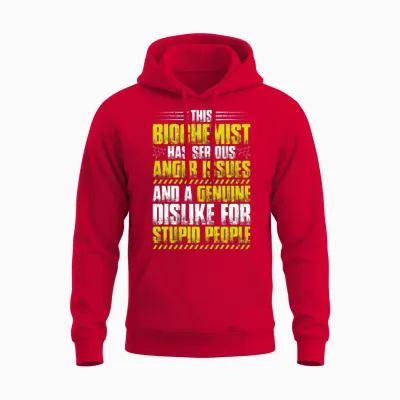 Biochemistry Biochemist Biology Biologist Genetics Unisex Hoodie - Red