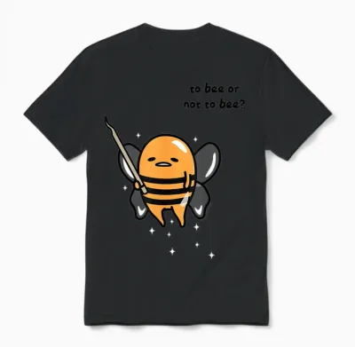 Gudetama Fairy Bee Costume Unisex T-Shirt - Black