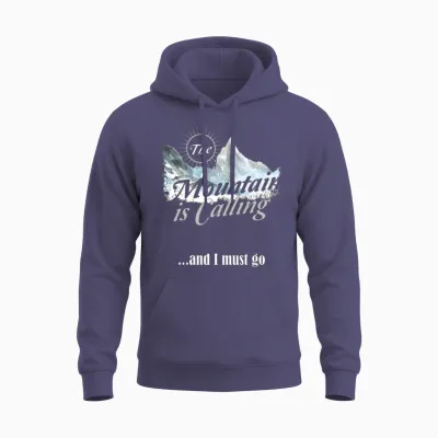 Hiking Mountain Is Calling Hike Vintage Unisex Hoodie - Heather Sport Dark Navy