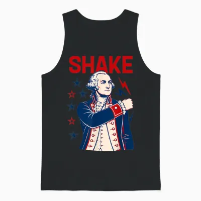 Funny Shake and Bake 4th of July Couple Matching Unisex Tank Top - Black