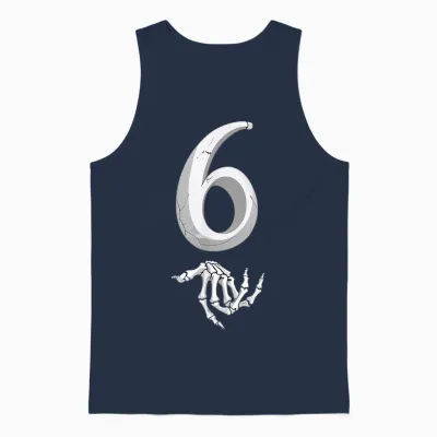 Funny 67 Six Seven Meme Couple Matching Halloween Costume Unisex Tank Top - Navy