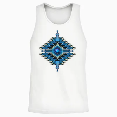 Native Sunburst 31 Unisex Tank Top - White