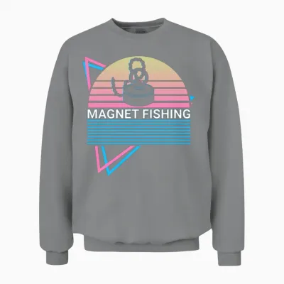 Magnet Fishing Retro Unisex Sweatshirt - Sport Grey