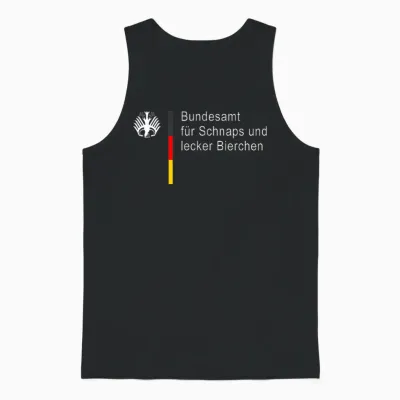 German Federal Office for Schnapps and Delicious Beer (fun) Unisex Tank Top - Black