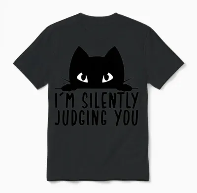 Funny Cat Quote Unisex T-Shirt - Black