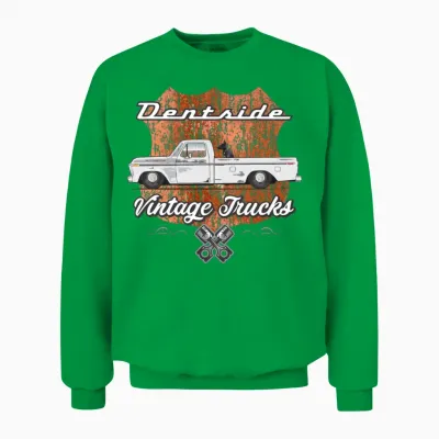 Dentside Pure White Unisex Sweatshirt - Irish Green