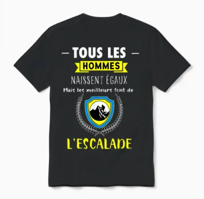 Funny Gift Climbing "the Best Become a Climber" T-Shirt, Black, S Unisex T-Shirt - Black
