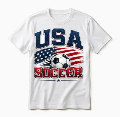 Soccer Football- World Cup 2026 Usa Unisex T-Shirt - White