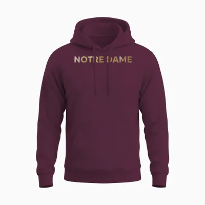 Notre Dame Cathedral Unisex Hoodie - Maroon