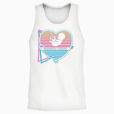 Obgyn Retro Unisex Tank Top - White