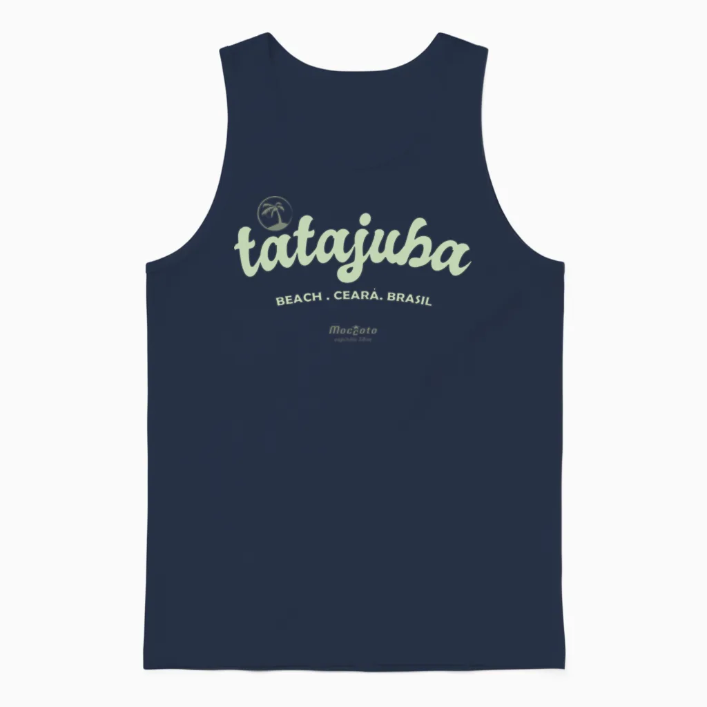 Tatajuba Beach Retro - Summer & Unisex Tank Top - Navy