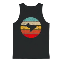 Pelican Retro Unisex Tank Top - Black – 1