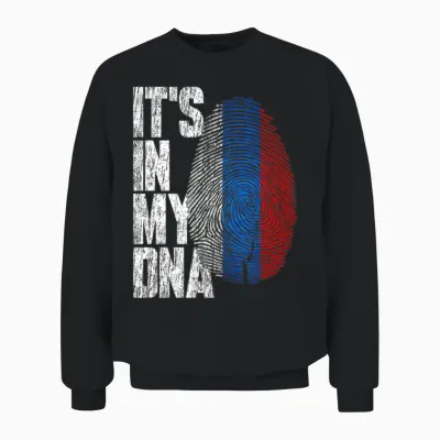 It's in My Dna Russian Hispanic Russia Unisex Sweatshirt - Black