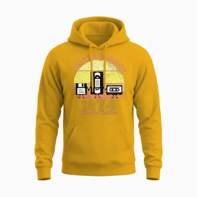 Never Forget 1974 Birthday - Limited Edition - Vin Unisex Hoodie - Gold