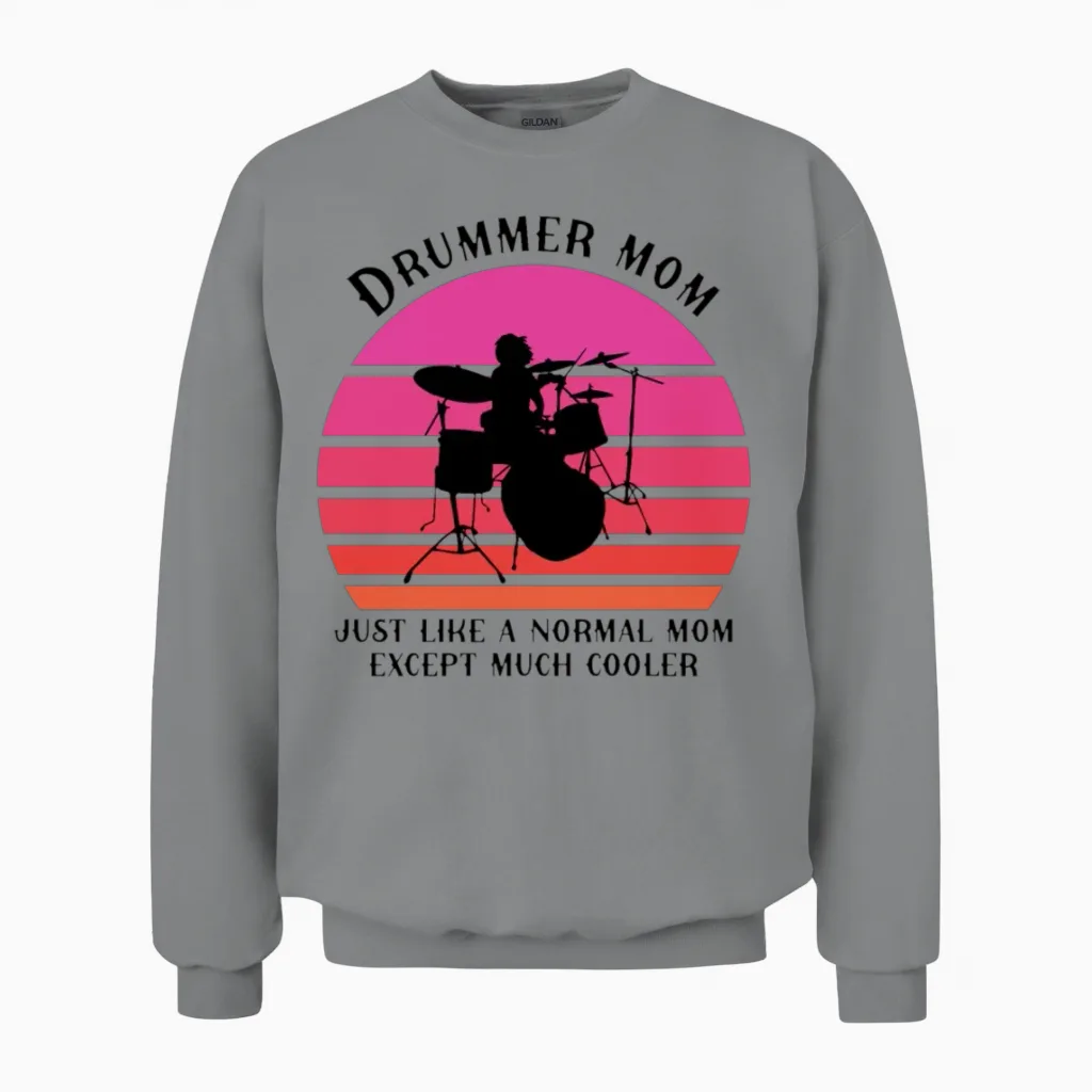 Drummer Mom - Drums Unisex Sweatshirt in Sport Grey