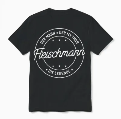 Fleischmann Der Mann Der Mythos Die Legende Unisex T-Shirt - Black