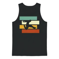 Parkour Retro Unisex Tank Top - Black – 1