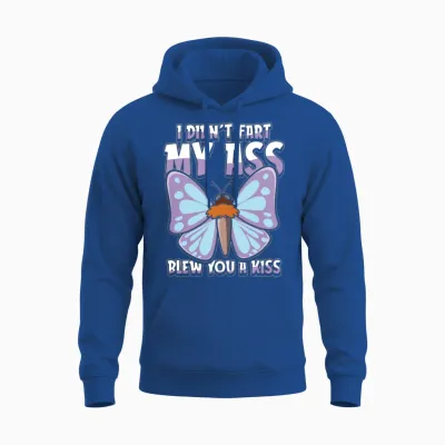 Butterfly Funny Unisex Hoodie - Royal