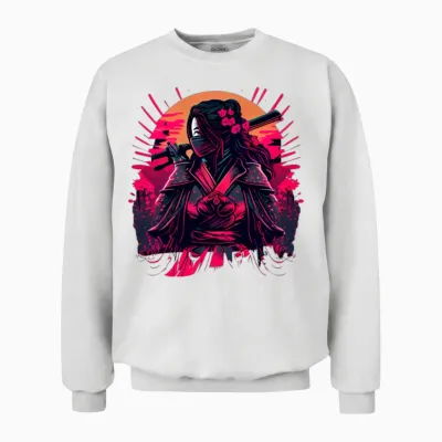 Samouraï Unisex Sweatshirt - White