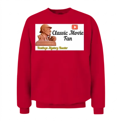Classic Movie Fan Sherlock Holmes -Mystery Theater Unisex Sweatshirt - Red