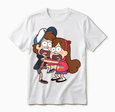 Disney Gravity Falls Dipper and Mabel Pines Unisex T-Shirt - White