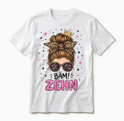 Bäm Zehn 10 Geburtstag Unisex T-Shirt - White